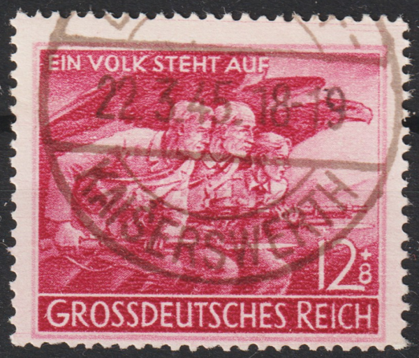 MiNr. 908 gestempelt, Düsseldorf (Kaiserswert) 22.3.45