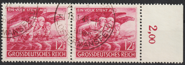 MiNr. 908 gestempelt Vatterode über Klostermansfeld 15.1.45