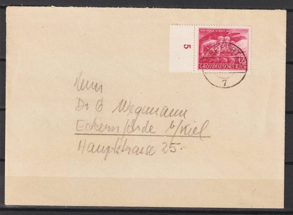 MiNr. 908 Einzelfrankatur auf Brief