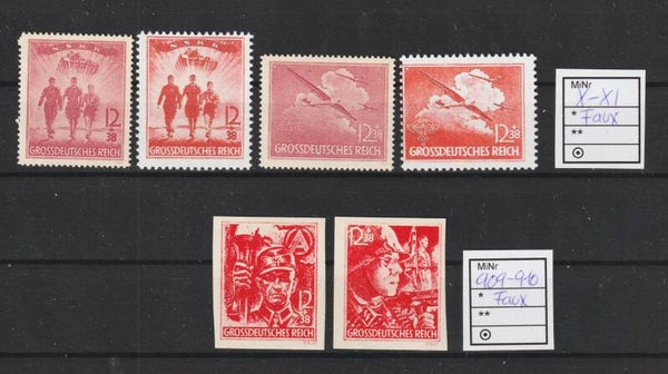 MiNr. 909-910, X-XI  Faux