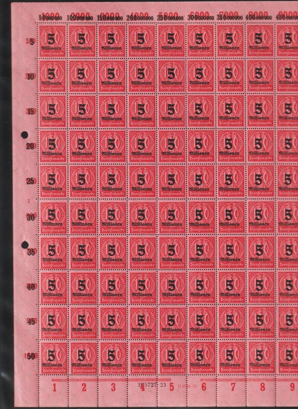 MiNr. D 98 postfrisch ** Bogen