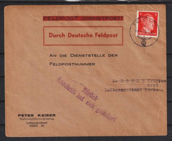 Feldpost (Dienstpost)  (a001)
