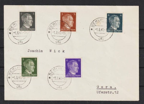 MiNr. 781, 782, 783, 784, 785 je mit Ersttagsstempel (a015)