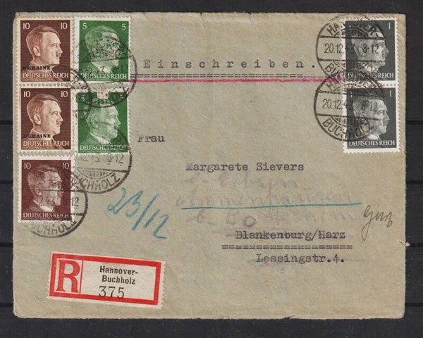 R-Brief MiF Deutsches Reich - Besetzung Ukraine  (a036)