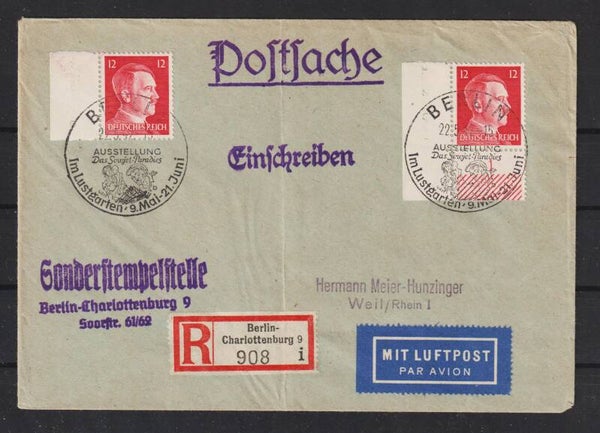MiNr. 788 Luftpost R-Brief  (a043)