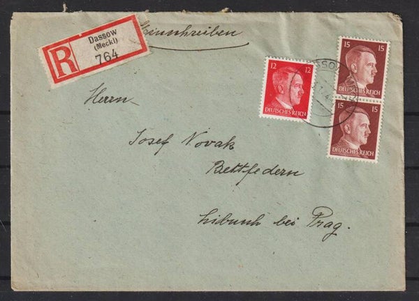 MiNr. 789, 788 auf Auslands R-Brief  (a063)