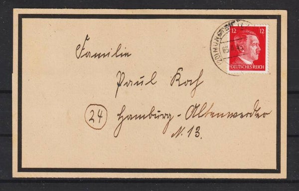 MiNr. 827 auf Trauer-Brief   (a066)