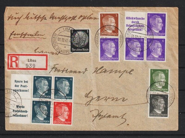 DEUTSCHE DIENSTPOST OSTLAND  LIBAU  (a158)