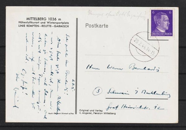 MiNr. 785 Einzelfrankatur auf Postkarte  (a166)