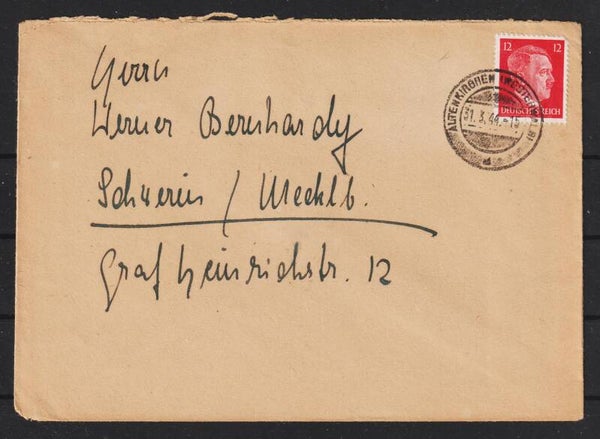 MiNr. 827 auf Beleg,  ALTENKIRCHEN  (a170)