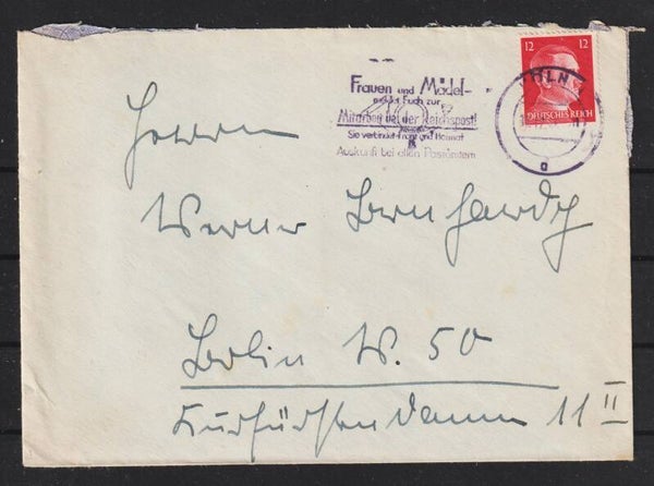 MiNr. 827 auf Beleg,  KÖLN  (a171)