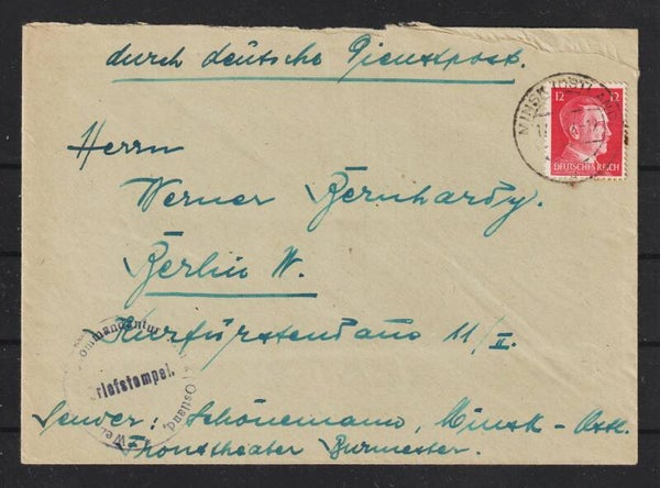 MiNr. 827 auf Beleg, MINSK OSTLAND (a172)