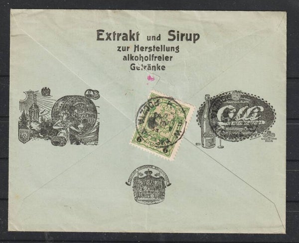 MiNr. 86 Brief, LAGE 25.1.16 nach Warschau, zensiert   (a5-13)