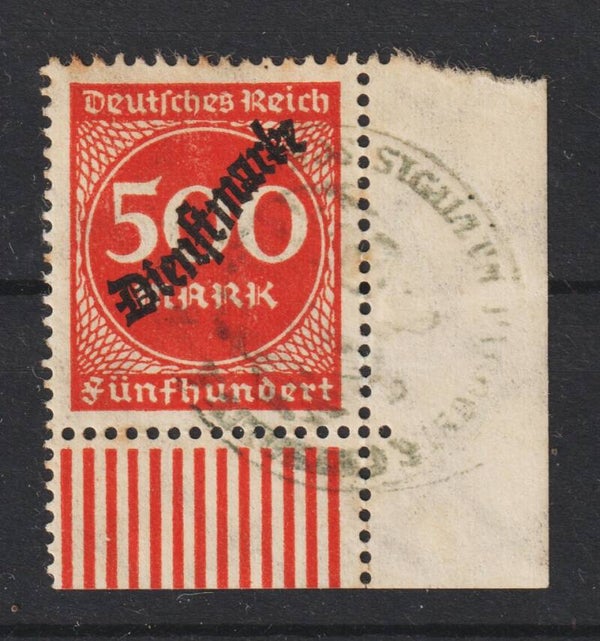MiNr. D 81 gestempelte Bogenecke  (ad)