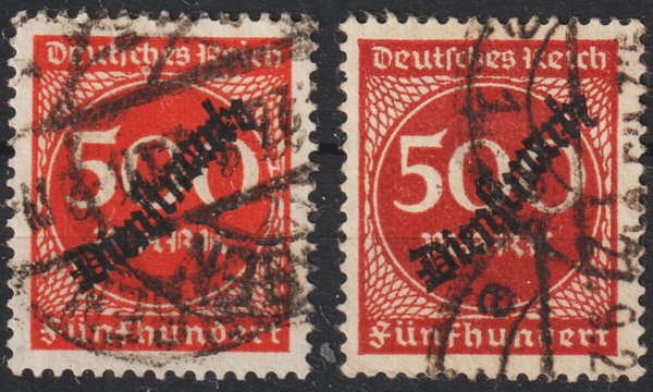 MiNr. D 81 gestempelt, Farben