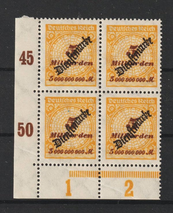 D 85 postfrische Bogenecke  (ad)