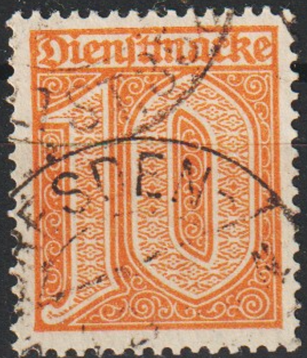MiNr. D 65 gestempelt, geprüft, Stempel falsch  (ad20)