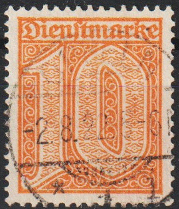 MiNr. D 65 gestempelt, geprüft, Stempel falsch  (ad20)