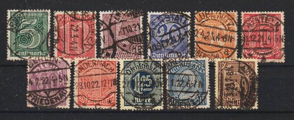 MiNr. D 23-33 gestempelt (ad20)