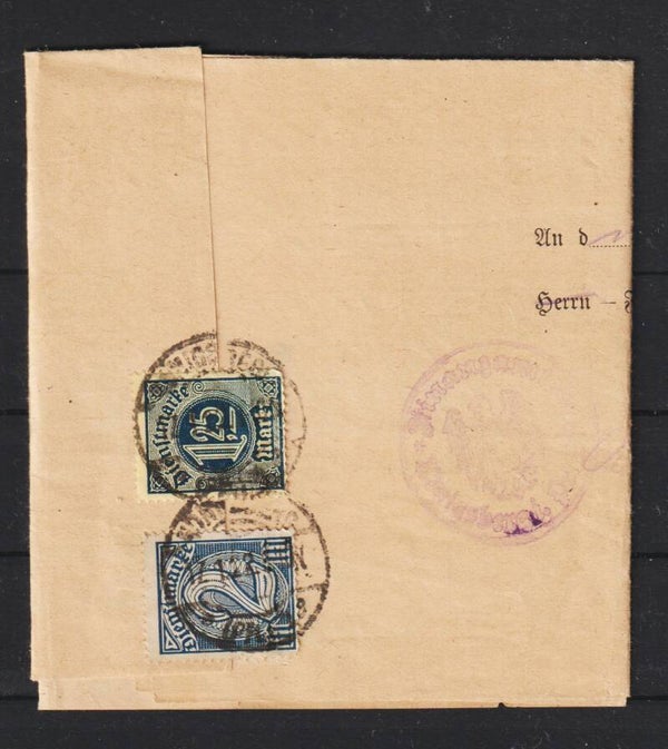 MiNr. D 31, D 32 auf R-Brief  KÖNIGSBERG (Pr.) 17.1.22  (ad20)