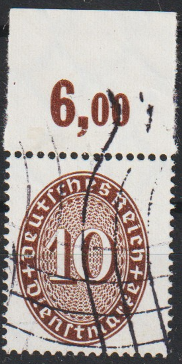 MiNr. 131 Oberrand gestempelt  (ad27)