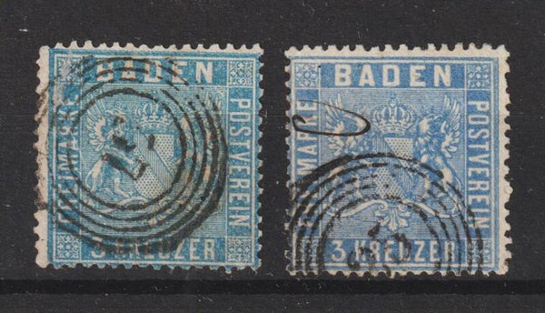MiNr. 10 a/b gestempelt  (ag)