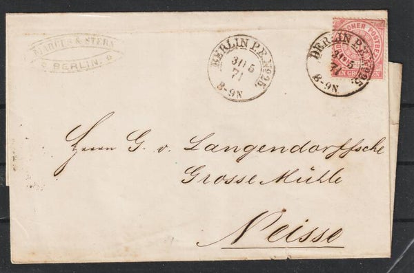 NDP MiNr. 16 auf Brief BERLIN P.E.No.25  31.5.71  (ag)
