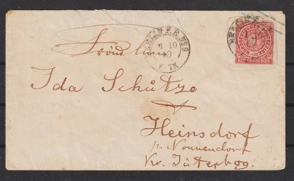 NDP Ganzsache MiNr. U 3  BERLIN  1.10.69  (ag)