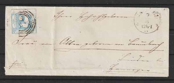 Thurn und Taxis MiNr. 39 EF auf Brief  (ag)