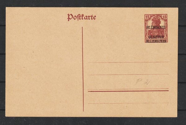 Allenstein Ganzsache P 2  (asdg)