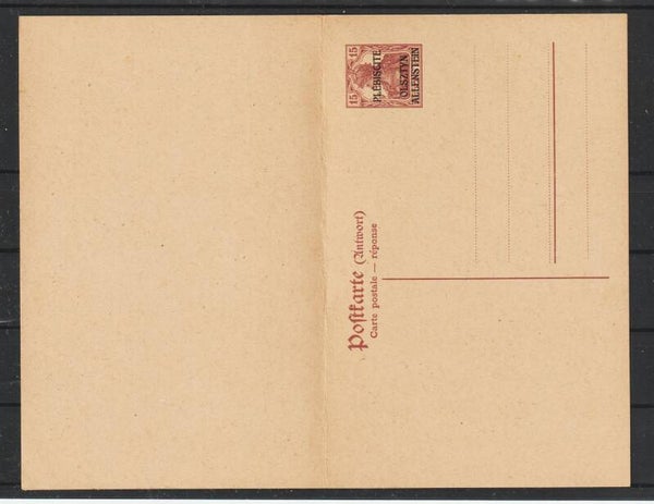 Allenstein Ganzsache P 5  (asdg)