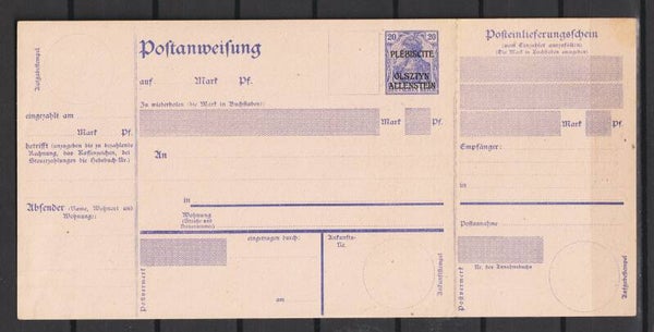 Allenstein Postanweisung A 1  (asdg)