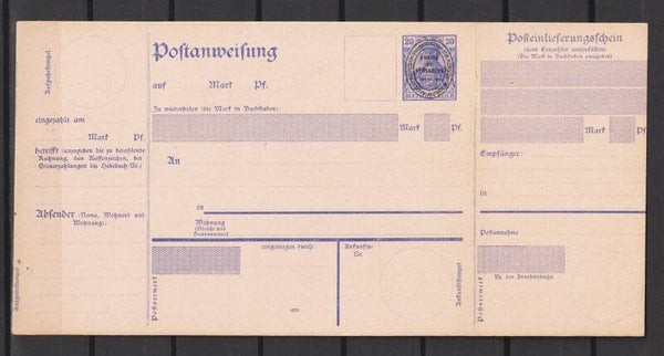 Allenstein Postanweisung A 3  (asdg)