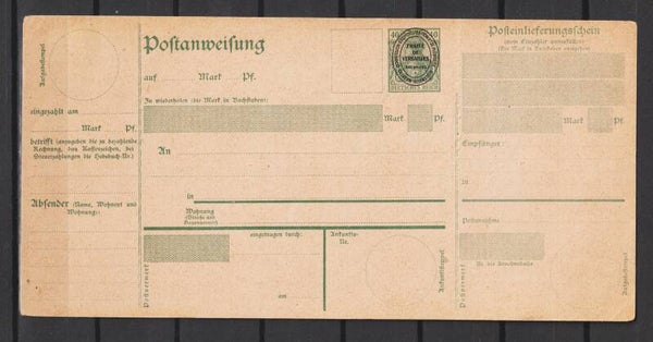 Allenstein Postanweisung A 4  (asdg)