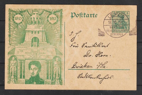 Ganzsache PP  “Völkerschlacht Denkmal Leipzig”  (ar)