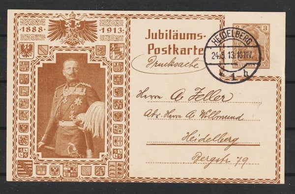 Ganzsache PP  “Kaiser Wilhelm 1888-1913” ,  3 Bilder  (ar)