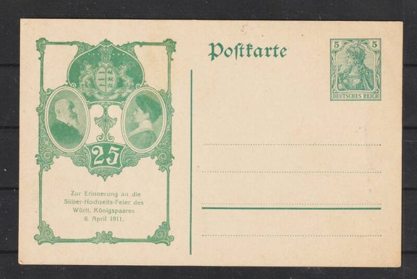 Ganzsache PP "Silberhochzeit König von Württemberg"  (ar)