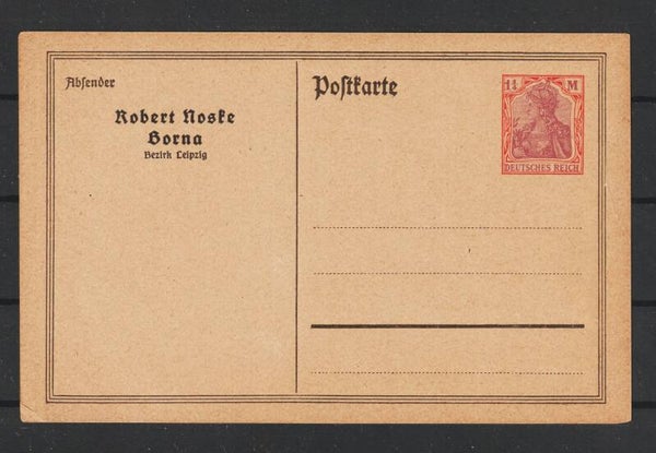 Ganzsache PP 52 "Robert Noske Borna"  (ar)