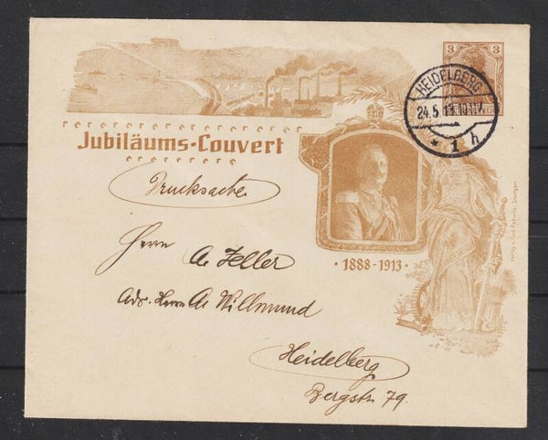 Ganzsache PU  "Jubiläumscouvert Kaiser Wilhelm II."  (ar)