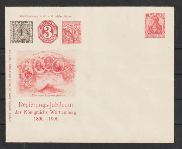 Ganzsache PU "Regierungs-Jubiläum 1806-1906" (ar)