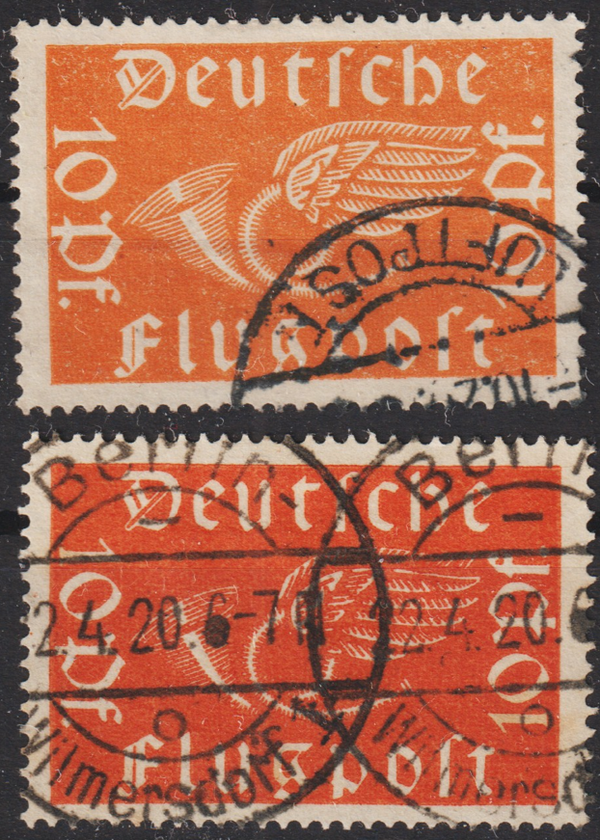 MiNr. 111 a+b gestempelt  (as1919)