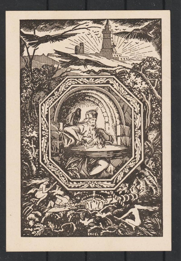 MiNr. 111 Postkarte, FRANKENHAUSEN KYFFHÄUSER FLUG 19.6.21   (as1919)