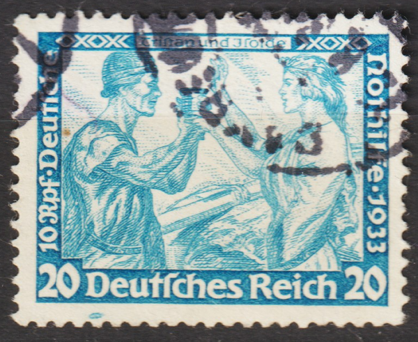 MiNr. 505 B gestempelt, Abart (as33)