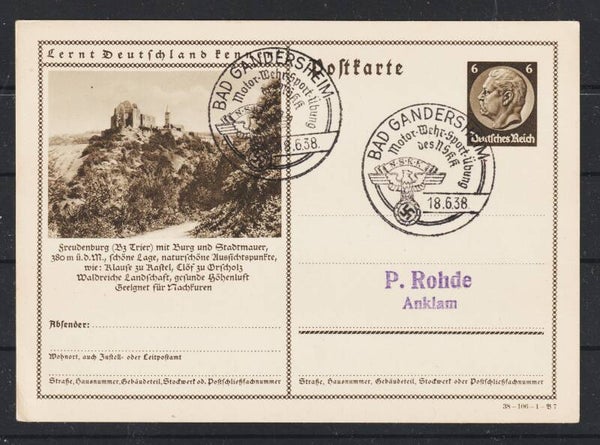 BAD GANDERSHEIM 18.6.38 Motor-Wehr-Sport-Übung des NSKK (as45)