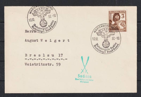 MARIENBERG 10.10.37 NSKK Motorbrigade Sachsen (as45)