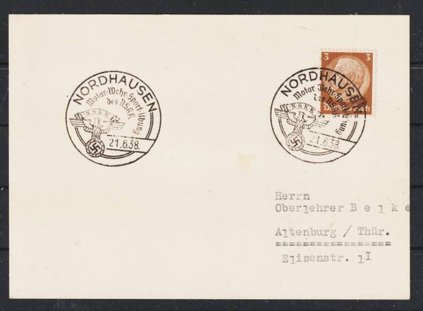 NORDHAUSEN 21.6.38 Motor-Wehr-Sport-Übung des NSKK (as45)