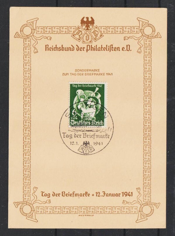 Sonderkarte "Tag der Briefmarke 1941" MiNr. 762  (as62)