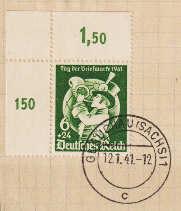 MiNr. 762 Bogenecke auf Briefstück, FDC (as62)