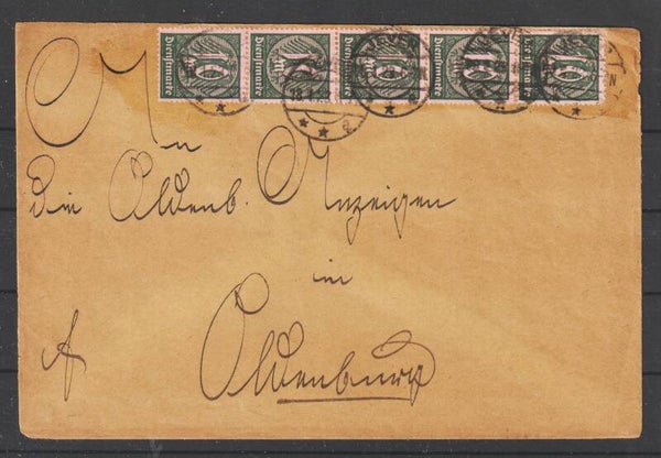 MiNr. 68 a auf Brief  JEVER  18.1.23  (as66)