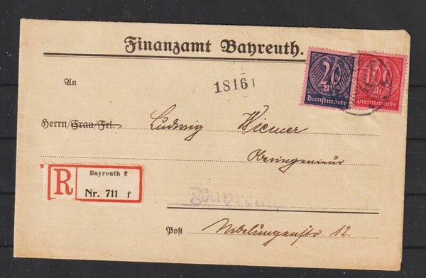 R-Brief Finanzamt BAYREUTH 11.JUNI.23 Umsatzsteuerbescheid   (as66)